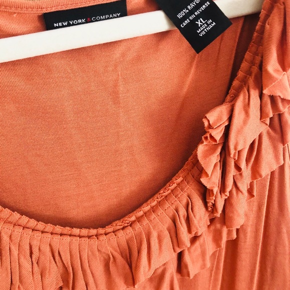 Tunic Tank with Ruffled Neckline - Picture 2 of 3